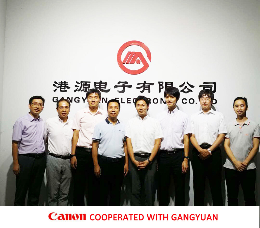 Canon's visit and business cooperation with his tact switch manufacturer