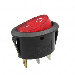 Oval rocker switch