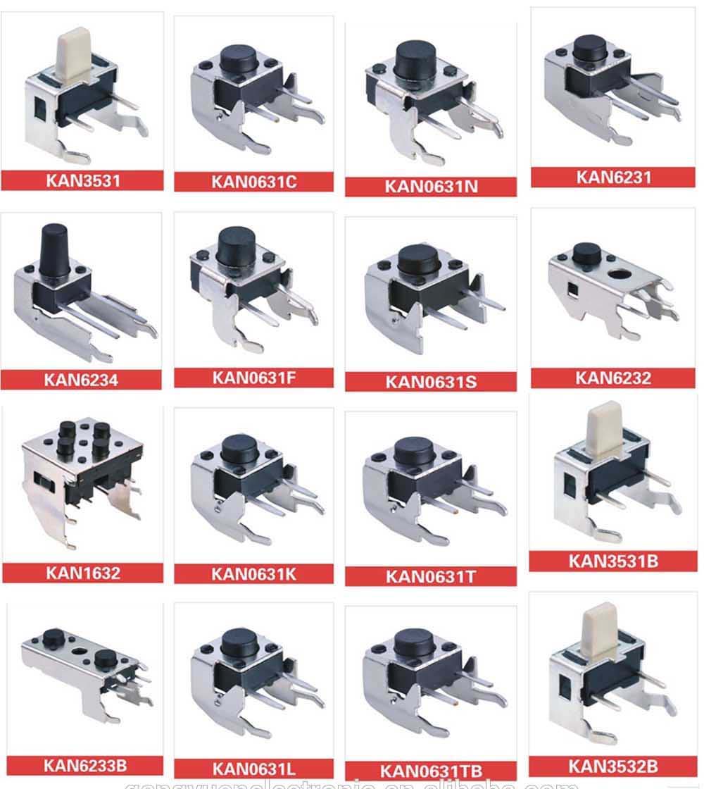 China Bracket Tact Switch from Wenzhou Manufacturer Gangyuan