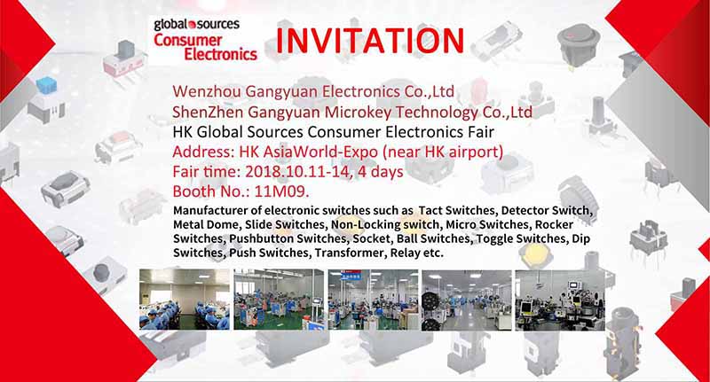 HKF Invitation from Tact switch manufacturer Gangyuan